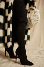 Load image into Gallery viewer, Women Wearing Black Thigh High Boots
