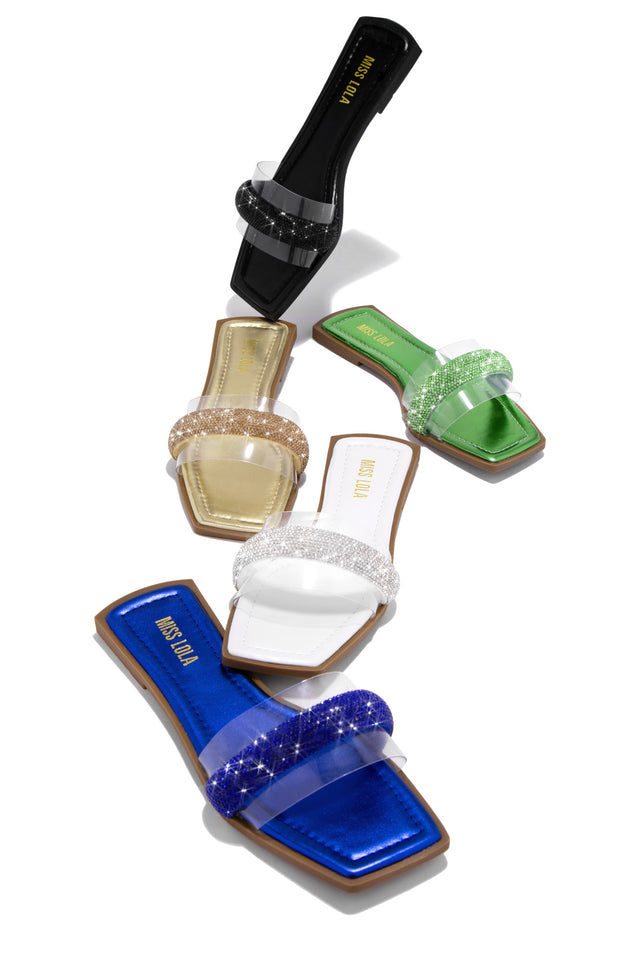 Load image into Gallery viewer, Sandals Available In Black, Gold, Green, White, And Blue 
