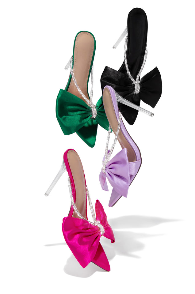 Load image into Gallery viewer, Heels Available In Black, Green, Purple, and Pink 
