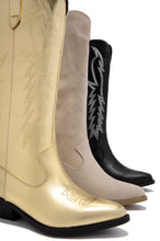 Load image into Gallery viewer, Boots Available In Gold, ivory, And Black
