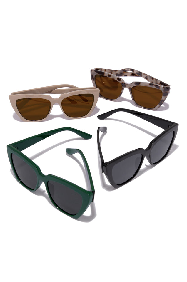 Load image into Gallery viewer, Sunglasses Available In Green, Nude, Tortoise, And Black
