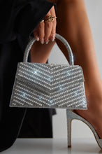 Load image into Gallery viewer, Silver Embellished Top Handle Bag
