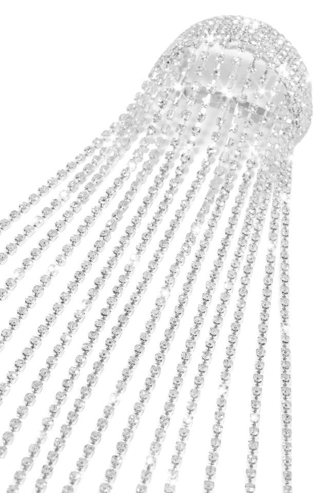 Load image into Gallery viewer, Silver Tone Embellished Clip 
