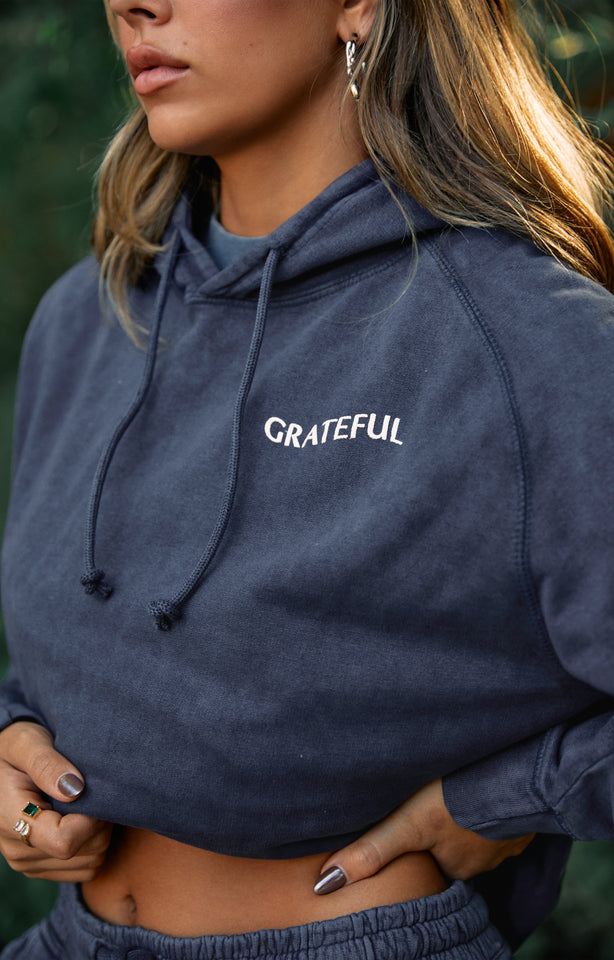 Load image into Gallery viewer, Grateful Hoodie - Blue
