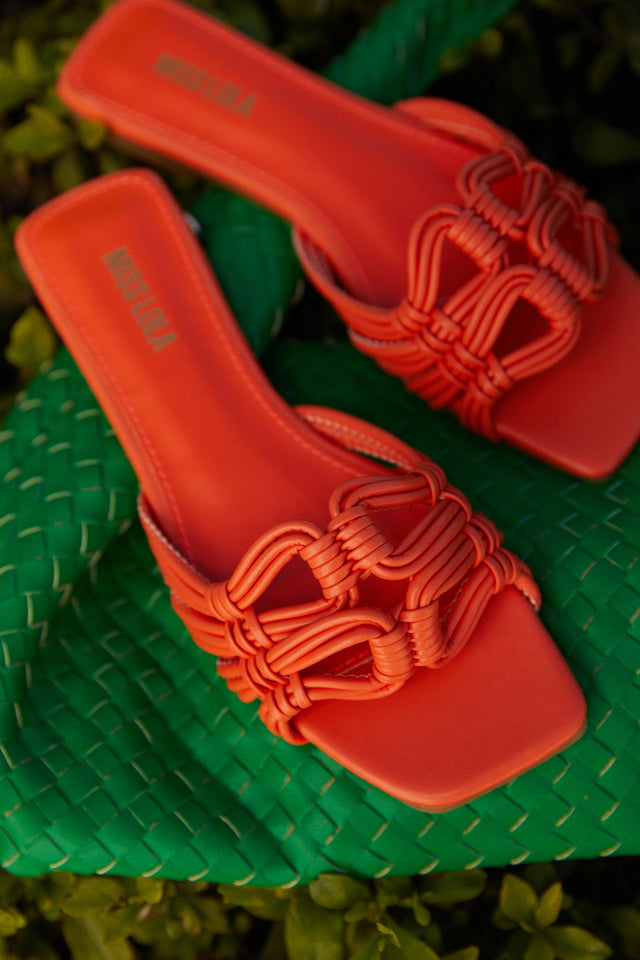 Load image into Gallery viewer, Island Of Paradise Slip On Sandals - Orange
