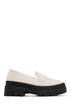 Load image into Gallery viewer, Black Platform Ivory Loafer
