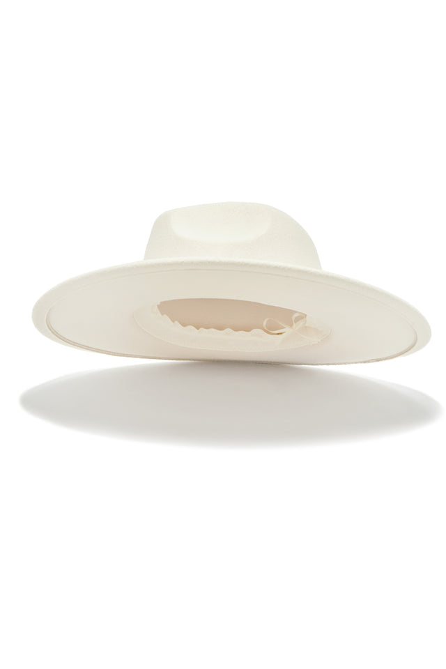 Load image into Gallery viewer, Ivory Faux Suede Hat
