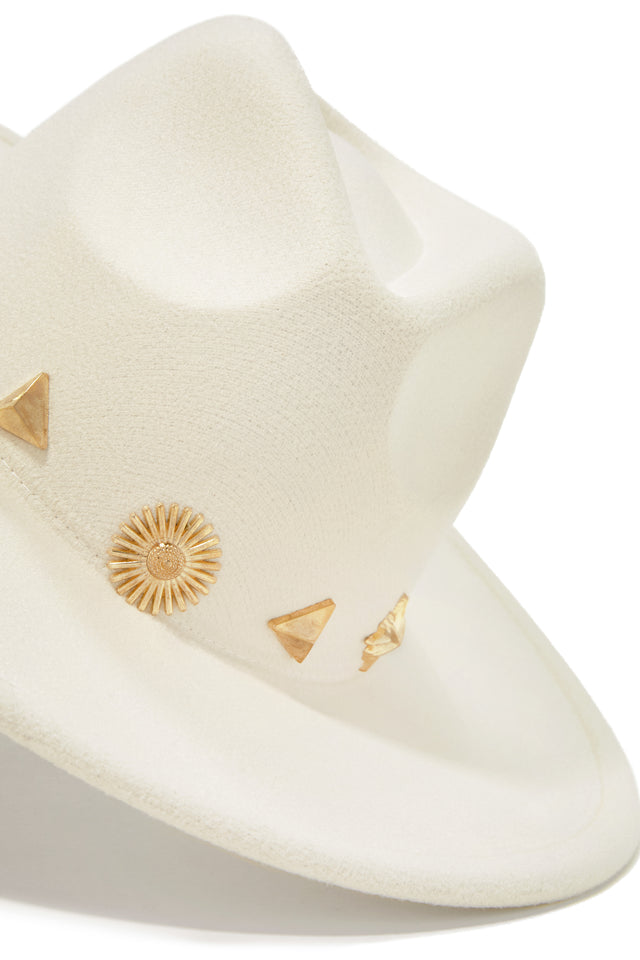 Load image into Gallery viewer, Gold Embellished Hat
