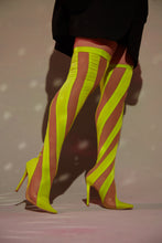 Load image into Gallery viewer, Yellow Over The Knee Boots
