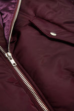 Load image into Gallery viewer, Plum Bomber Jacket

