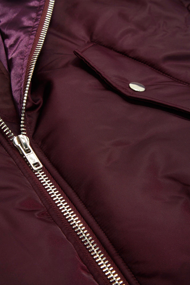 Load image into Gallery viewer, Plum Bomber Jacket
