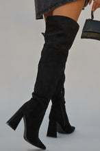 Load image into Gallery viewer, Black Suede OTK Boots
