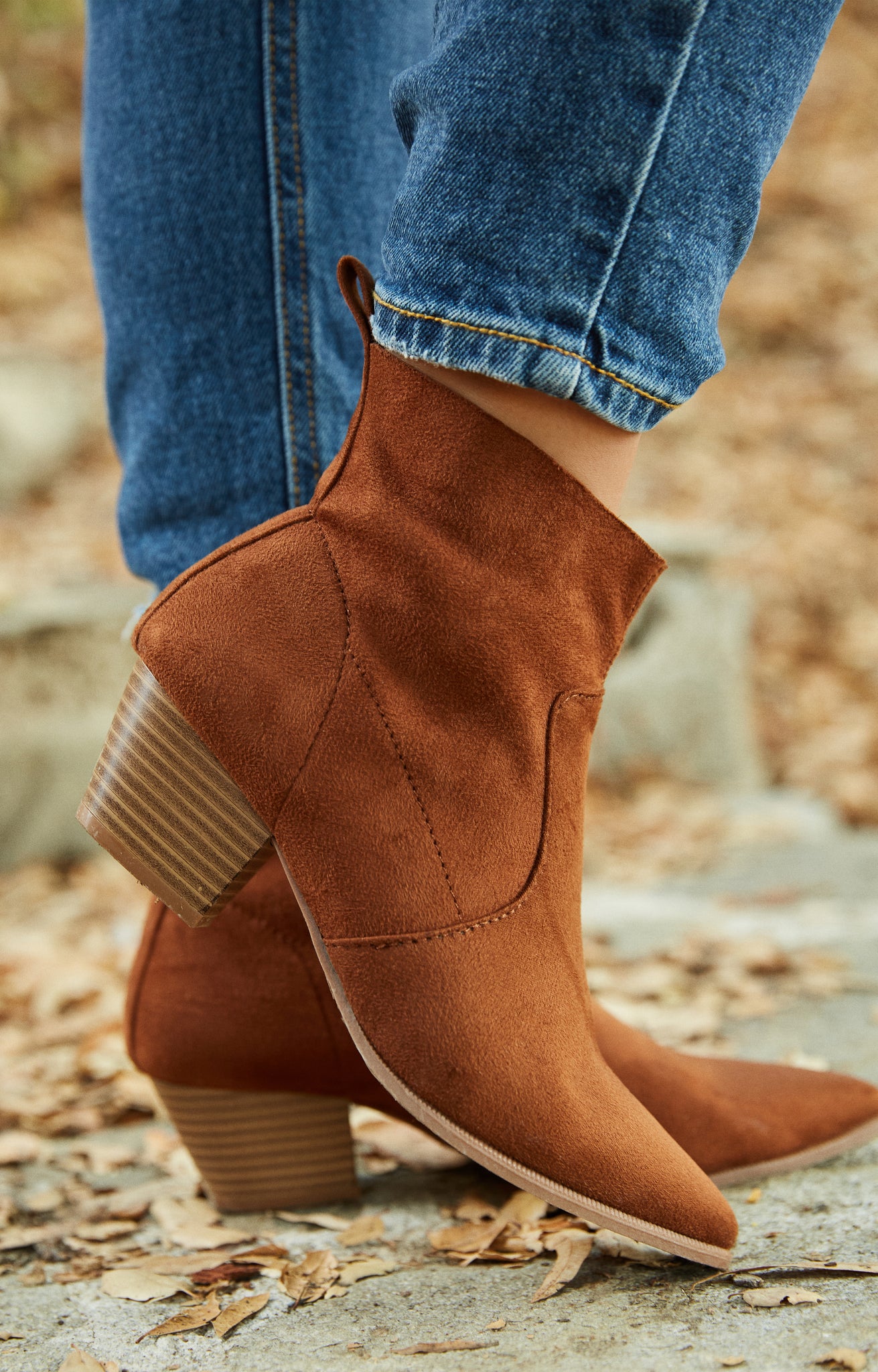Tan Leather Wedge Ankle Boots Outfits (1 ideas & outfits) | Lookastic