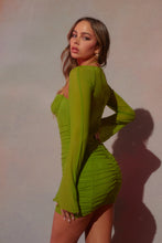 Load image into Gallery viewer, Long Sleeve Mesh Dress
