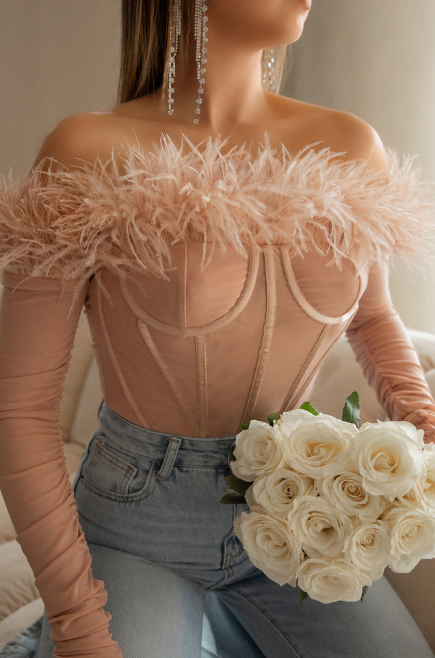 Load image into Gallery viewer, Nude Bodysuit Top
