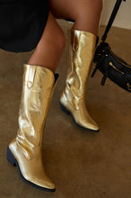 Load image into Gallery viewer, Gold Western Boots
