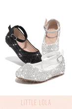 Load image into Gallery viewer, Little Lola Flats Available In White, Black, And Silver
