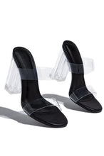 Load image into Gallery viewer, Black Heels with Clear Straps
