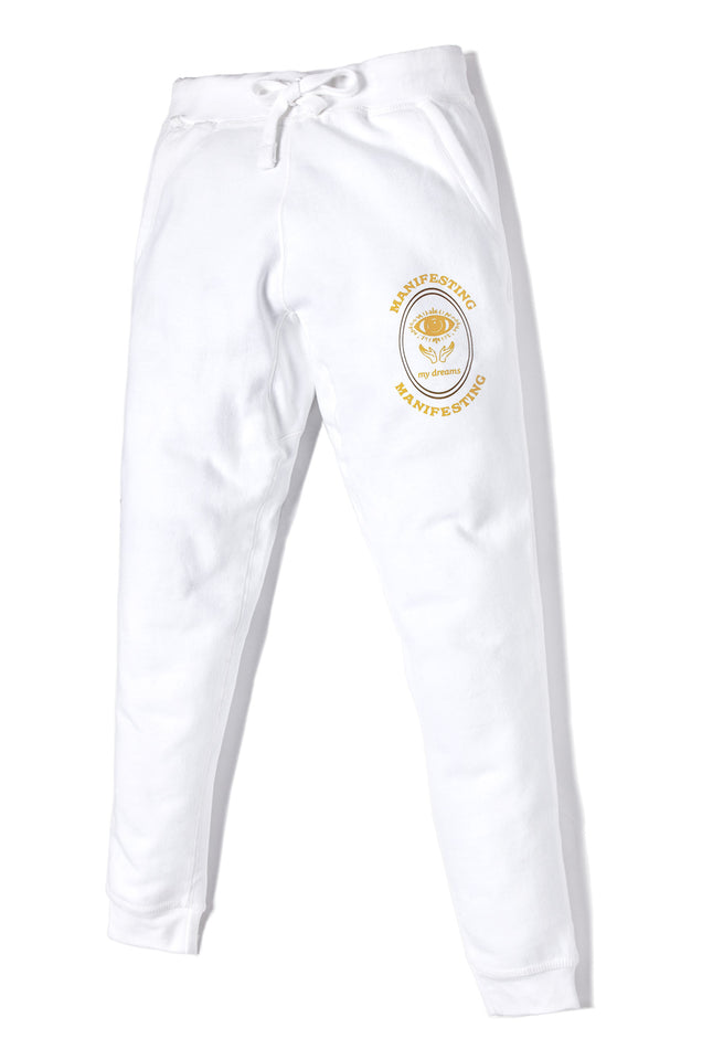 Load image into Gallery viewer, Manifesting Jogger - White
