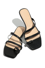 Load image into Gallery viewer, Dreamy Skies Slip On Flat Sandals - Black
