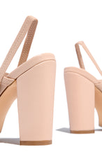 Load image into Gallery viewer, Nude Heels With Elastic Strap 
