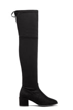 Load image into Gallery viewer, Chic In The City Over The Knee Block Mid Heel Boots - Black
