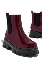 Load image into Gallery viewer, Zuzanna Combat Boots - Burgundy

