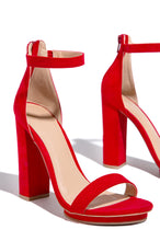 Load image into Gallery viewer, New View Block High Heels - Red
