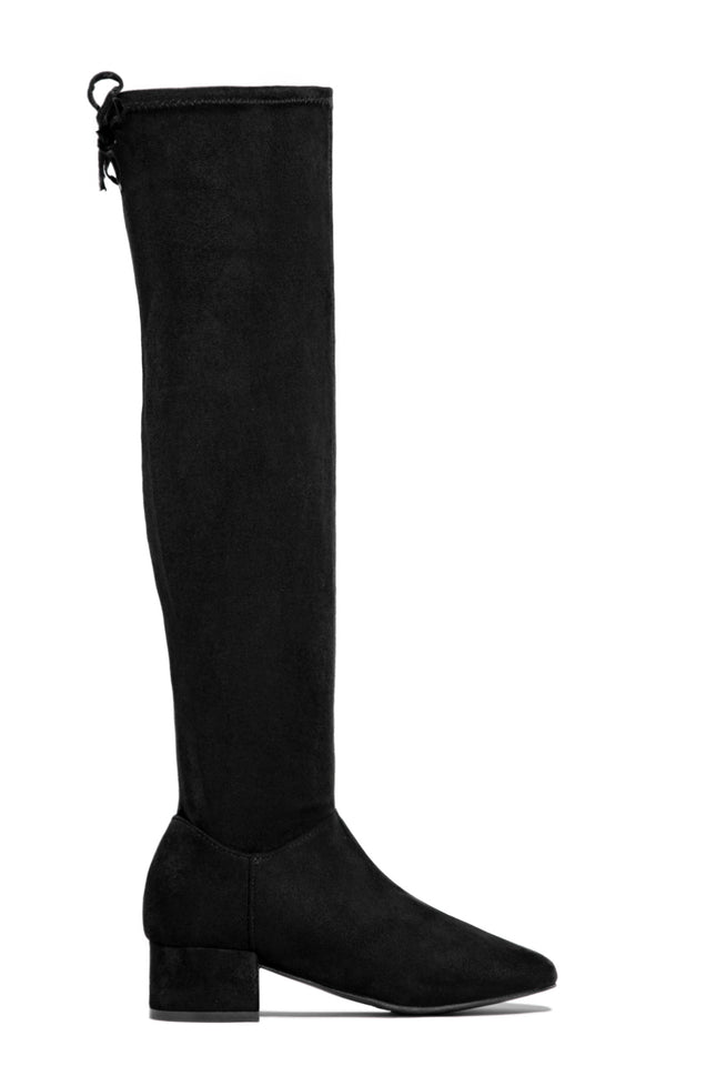 Load image into Gallery viewer, Black OTK Boots
