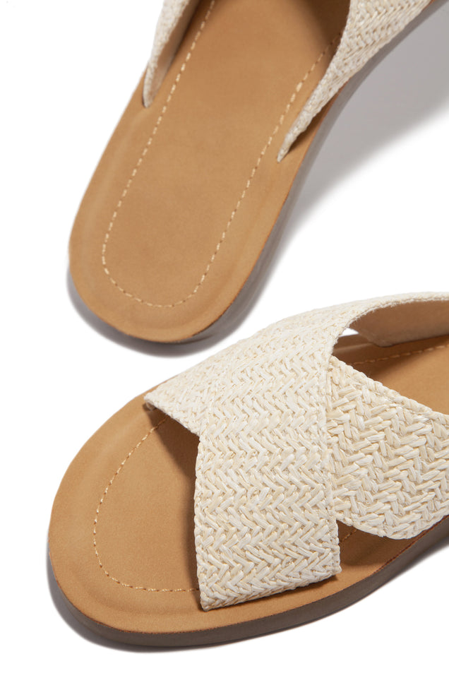 Load image into Gallery viewer, Open Toe Straw Sandals
