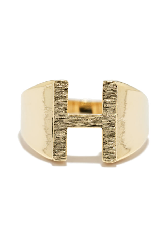 Load image into Gallery viewer, h initial ring
