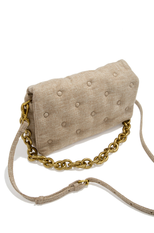 Load image into Gallery viewer, nude tweed messenger bag 
