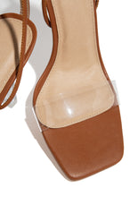 Load image into Gallery viewer, tan clear heel 
