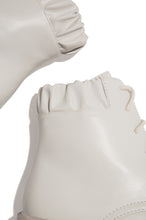 Load image into Gallery viewer, ivory scrunch ankle boot 

