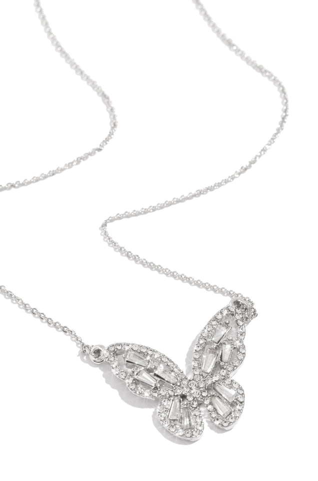 Load image into Gallery viewer, Summertime Fly Necklace - Silver
