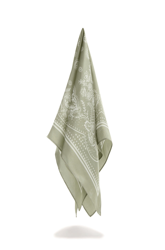 Load image into Gallery viewer, green bandana multipurpose scarf 
