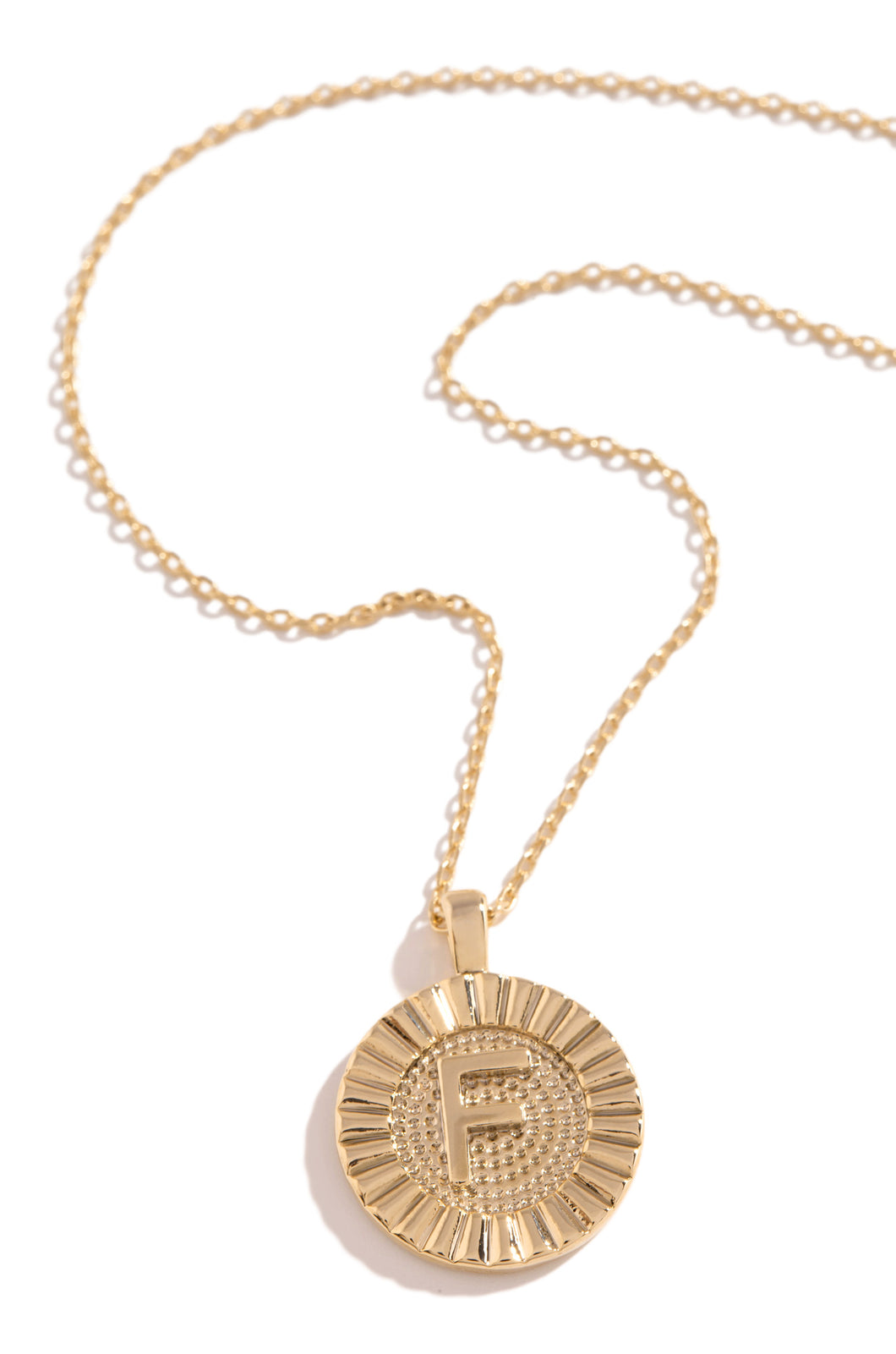 F Necklace - Gold