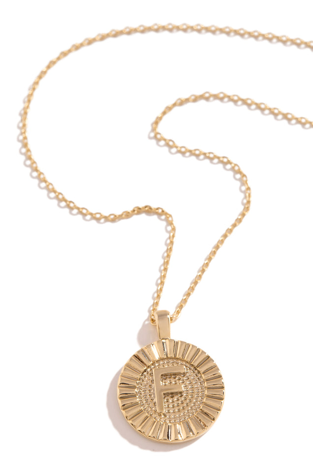 Load image into Gallery viewer, F Necklace - Gold
