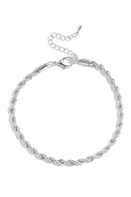 Load image into Gallery viewer, Silver Rope Chain Anklet
