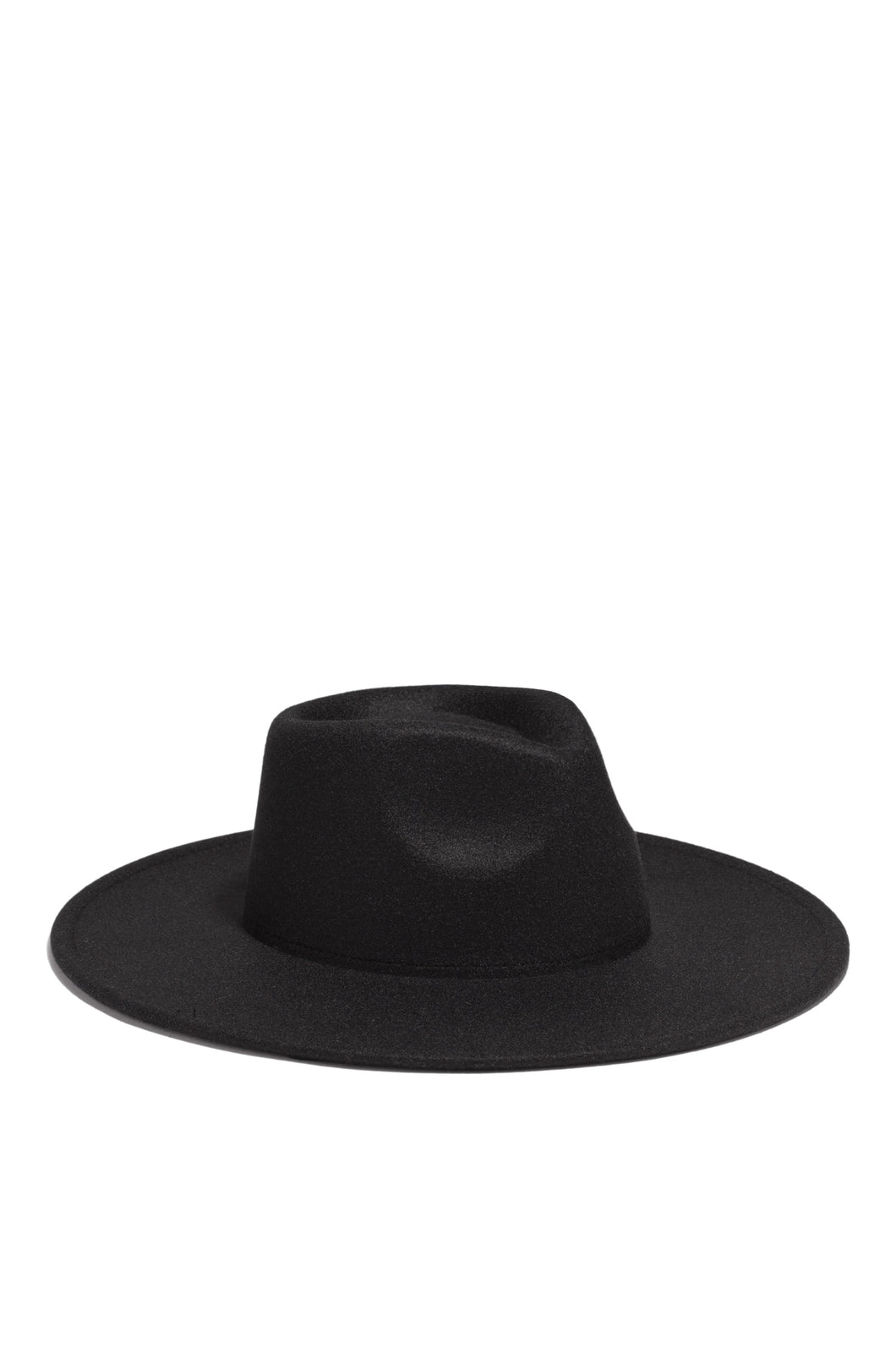 Black Flat Brim Hat