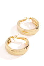 Load image into Gallery viewer, Chunky Gold Hoop Earrings
