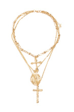 Load image into Gallery viewer, Gold Tone Layered Necklace
