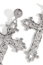 Load image into Gallery viewer, Chrome Cross Earring
