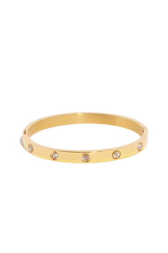 Load image into Gallery viewer, Embellished Gold Bangle
