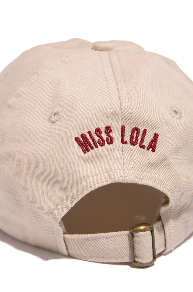 Load image into Gallery viewer, nude embroidered hat 
