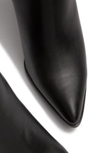 Load image into Gallery viewer, Black Pointed Toe PU Boots

