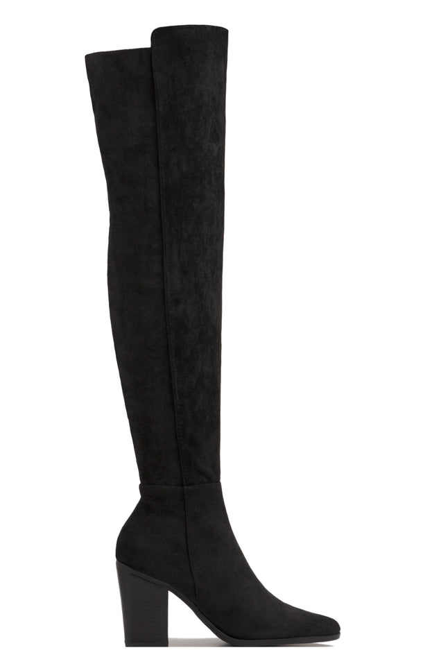 Load image into Gallery viewer, Black Over The Knee Boots
