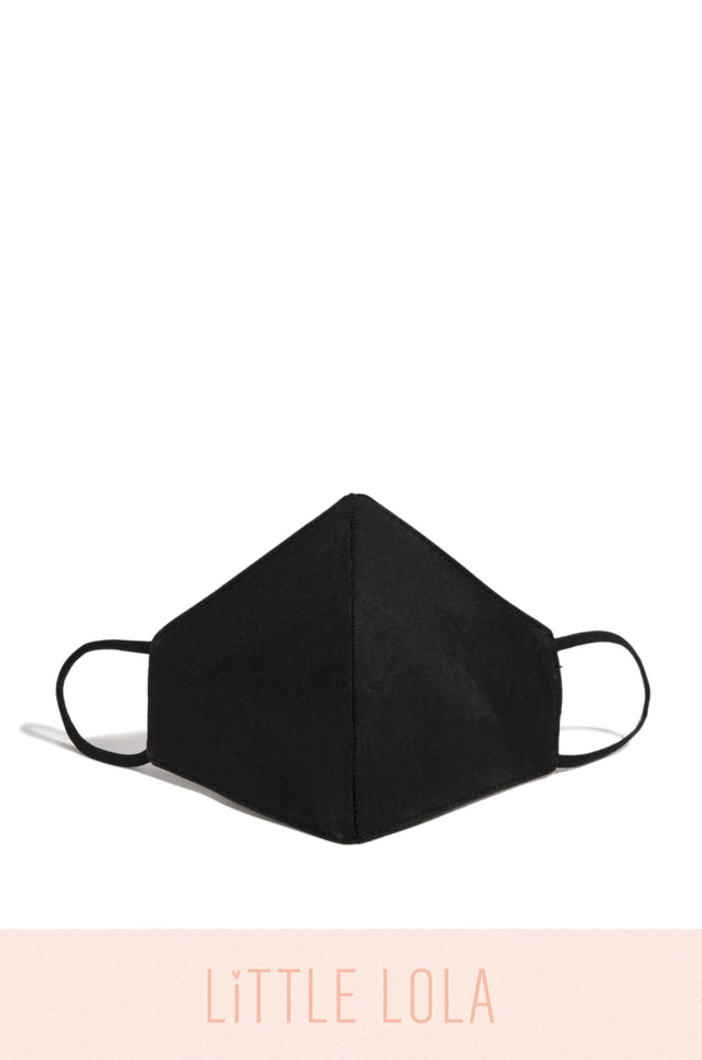 Load image into Gallery viewer, Simple Necessity Kids Face Mask  - Black
