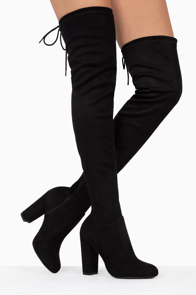 Over the knee boots without sales heel