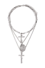 Load image into Gallery viewer, Silver Tone Layered Necklace
